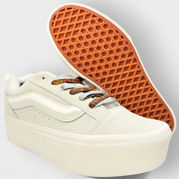 Vans Knu Stack Chunky Platform Sneakers White W8.0 / M6.5 – New Without Box - Picture 8 of 11